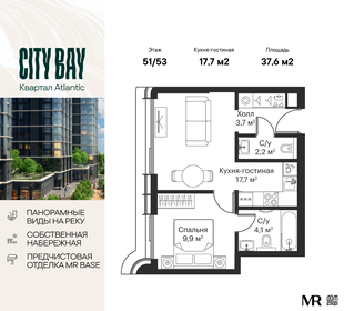 Квартира 37,6 м², 1-комнатная - изображение 1