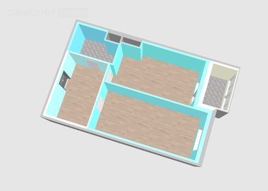 Квартира 36,6 м², 1-комнатная - изображение 2