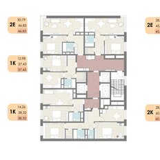 Квартира 45,3 м², 2-комнатная - изображение 3