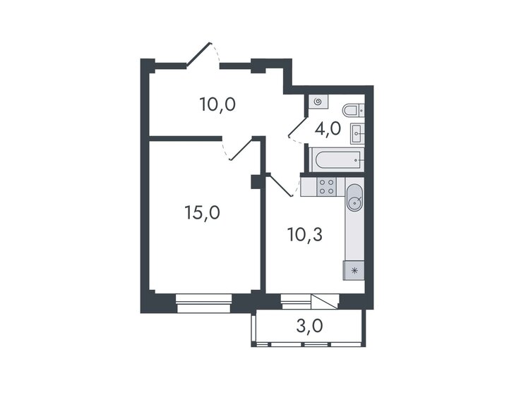 36,6 м², 1-комнатная квартира 6 078 947 ₽ - изображение 9