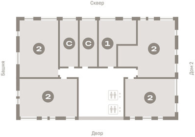 64,2 м², 2-комнатная квартира 6 150 000 ₽ - изображение 48