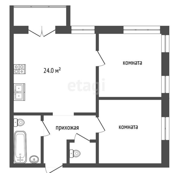 70 м², 2-комнатная квартира 9 000 000 ₽ - изображение 78