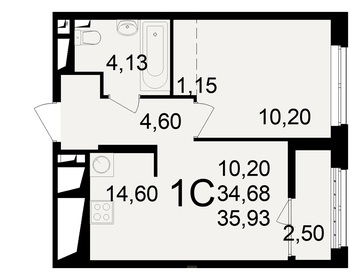 27 м², 1-комнатная квартира 3 300 000 ₽ - изображение 21