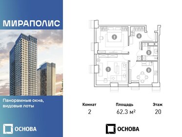 59,1 м², 2-комнатная квартира 20 082 072 ₽ - изображение 48