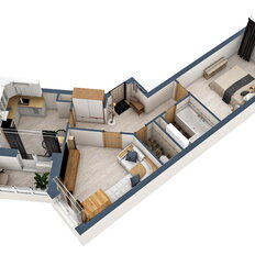 Квартира 54,5 м², 2-комнатная - изображение 4