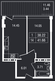 39,8 м², 1-комнатные апартаменты 11 559 438 ₽ - изображение 8