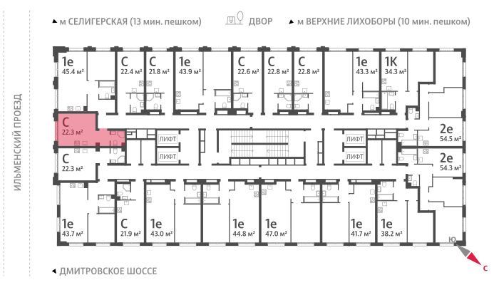 22,3 м², квартира-студия 9 200 000 ₽ - изображение 73