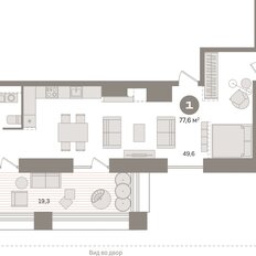 Квартира 77,6 м², студия - изображение 3