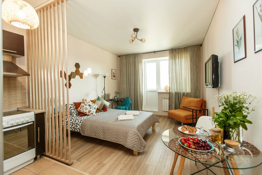28 м², квартира-студия 3 299 ₽ в сутки - изображение 77