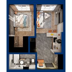 Квартира 43,2 м², 1-комнатная - изображение 2