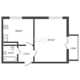Квартира 39,1 м², 2-комнатная - изображение 1