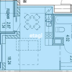 Квартира 26,9 м², студия - изображение 3