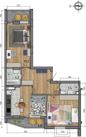 Квартира 81,5 м², 3-комнатная - изображение 1