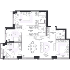 Квартира 118,8 м², 4-комнатная - изображение 3