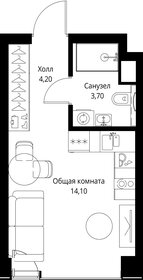 Квартира 22 м², студия - изображение 2