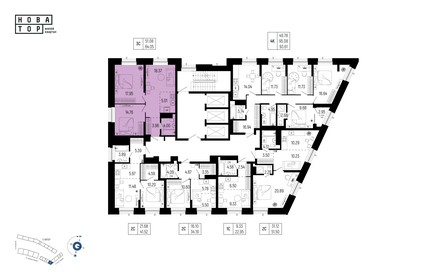 Квартира 64,1 м², 3-комнатная - изображение 2