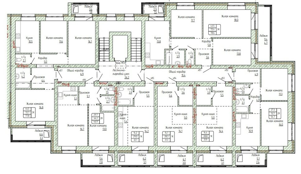 52,6 м², 2-комнатная квартира 4 436 000 ₽ - изображение 10