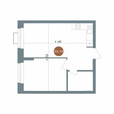 Квартира 39,4 м², 1-комнатная - изображение 2