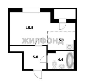 Квартира 30 м², студия - изображение 1