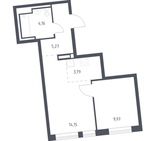Квартира 37,3 м², 1-комнатная - изображение 1