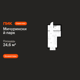 Квартира 24,6 м², студия - изображение 1