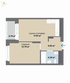 Квартира 41,6 м², 1-комнатная - изображение 2