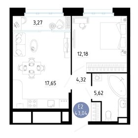 Квартира 43 м², 1-комнатная - изображение 1