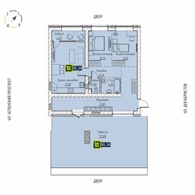 Квартира 95,3 м², 2-комнатная - изображение 1