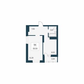 Квартира 39,1 м², 1-комнатная - изображение 1