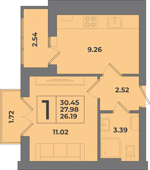 47,5 м², 2-комнатная квартира 3 500 000 ₽ - изображение 67