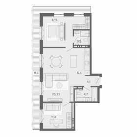 Квартира 79,1 м², 3-комнатная - изображение 1