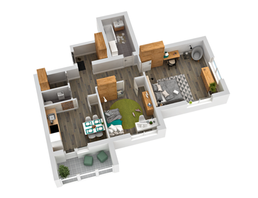 Квартира 80,4 м², 2-комнатная - изображение 1