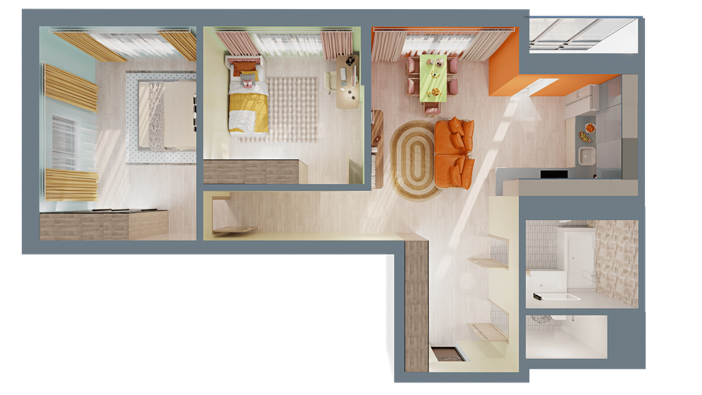 66,3 м², 3-комнатная квартира 5 699 000 ₽ - изображение 65