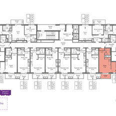 Квартира 44,1 м², 1-комнатная - изображение 2
