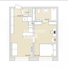 Квартира 34 м², 1-комнатные - изображение 1