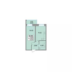 Квартира 36,1 м², 1-комнатная - изображение 1