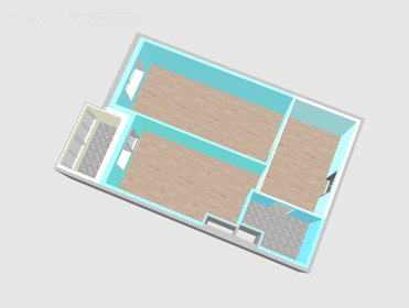 32,7 м², 1-комнатная квартира 3 833 760 ₽ - изображение 30