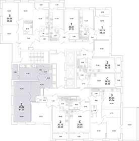 63,1 м², 2-комнатная квартира 16 900 000 ₽ - изображение 20