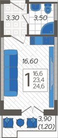 29 м², квартира-студия 8 500 000 ₽ - изображение 94