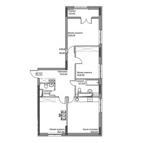 87,4 м², 3-комнатная квартира 19 900 000 ₽ - изображение 64