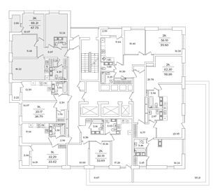 Квартира 67,8 м², 3-комнатная - изображение 2