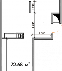Квартира 72,7 м², 2-комнатная - изображение 2