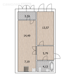 36,8 м², 1-комнатная квартира 4 300 000 ₽ - изображение 22