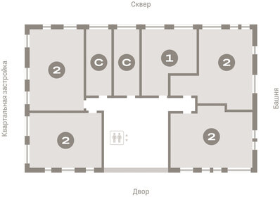 61,6 м², 2-комнатная квартира 8 450 000 ₽ - изображение 19