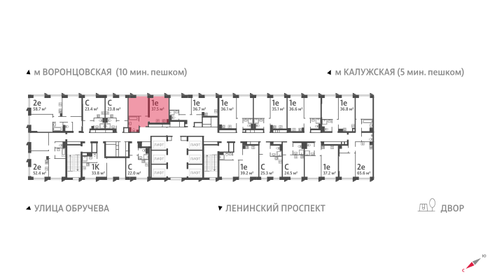 37,4 м², 1-комнатная квартира 17 576 578 ₽ - изображение 37