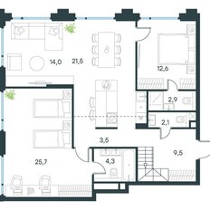 Квартира 96,2 м², 4-комнатная - изображение 5