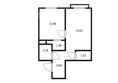 Квартира 38,8 м², 1-комнатная - изображение 1