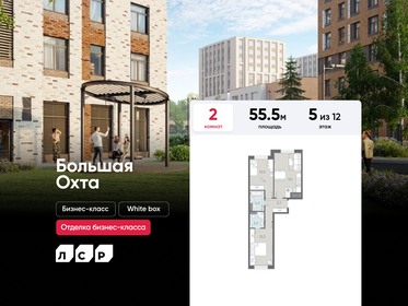 Квартира 55,5 м², 2-комнатная - изображение 1