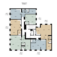 Квартира 59,5 м², 2-комнатная - изображение 3