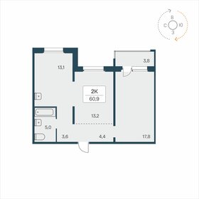 72,5 м², 4-комнатная квартира 5 890 000 ₽ - изображение 79